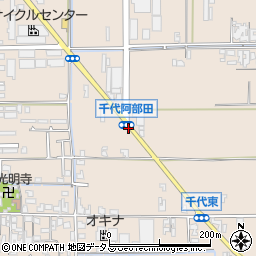 千代阿部田周辺の地図