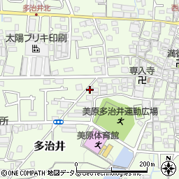 大阪府堺市美原区多治井105-5周辺の地図