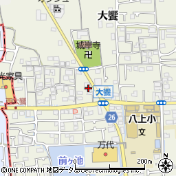 大阪府堺市美原区大饗158周辺の地図