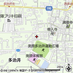 大阪府堺市美原区多治井382周辺の地図