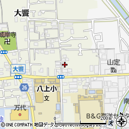 大阪府堺市美原区大饗88-1周辺の地図