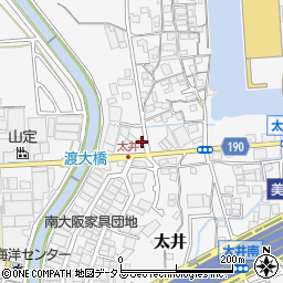 大阪府堺市美原区太井344周辺の地図