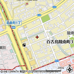 大阪府堺市北区百舌鳥陵南町3丁459周辺の地図