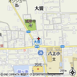 大阪府堺市美原区大饗165-12周辺の地図