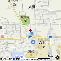 大阪府堺市美原区大饗165-15周辺の地図