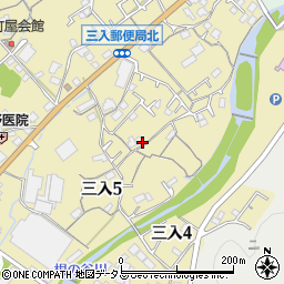 広島県広島市安佐北区三入5丁目周辺の地図