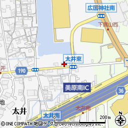 大阪府堺市美原区太井578-1周辺の地図
