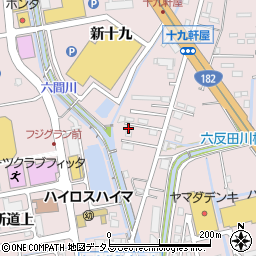 広島県福山市神辺町十九軒屋34周辺の地図