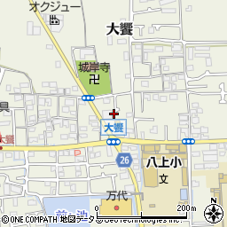 大阪府堺市美原区大饗165-16周辺の地図