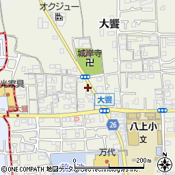 大阪府堺市美原区大饗158-3周辺の地図