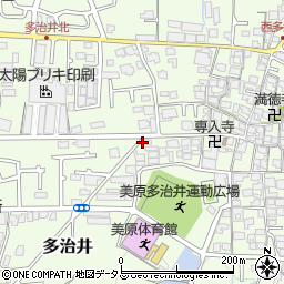 大阪府堺市美原区多治井381-1周辺の地図