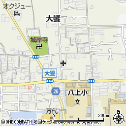 大阪府堺市美原区大饗177-13周辺の地図