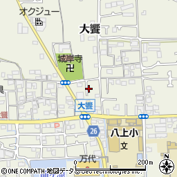 大阪府堺市美原区大饗165-6周辺の地図
