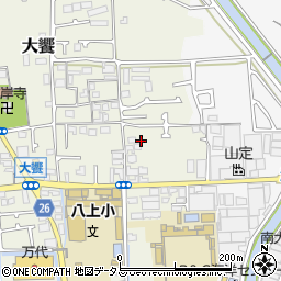 大阪府堺市美原区大饗87周辺の地図