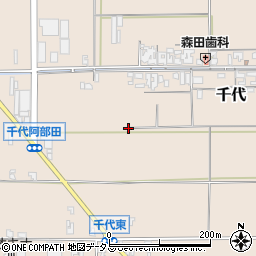 奈良県磯城郡田原本町千代周辺の地図
