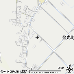 岡山県浅口市金光町八重592-1周辺の地図