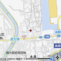 大阪府堺市美原区太井279周辺の地図