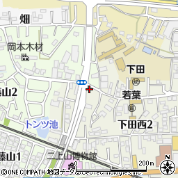 ファミリーマート香芝下田西店周辺の地図