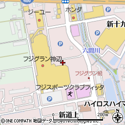 広島県福山市神辺町新道上周辺の地図