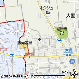 大阪府堺市美原区大饗315周辺の地図