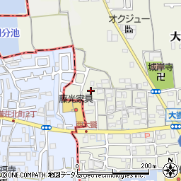 大阪府堺市美原区大饗379-6周辺の地図