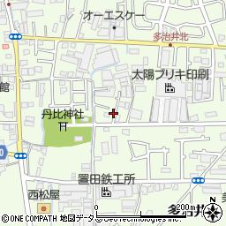 大阪府堺市美原区多治井256-13周辺の地図