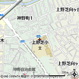 堺市立上野芝小学校周辺の地図