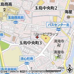 岡山県倉敷市玉島中央町周辺の地図