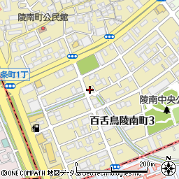 大阪府堺市北区百舌鳥陵南町3丁68周辺の地図