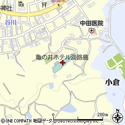 亀の井ホテル淡路島周辺の地図