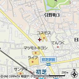 大阪府堺市東区日置荘西町1丁18周辺の地図