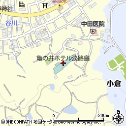亀の井ホテル淡路島周辺の地図