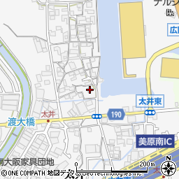 大阪府堺市美原区太井335周辺の地図