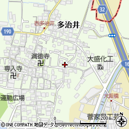 大阪府堺市美原区多治井673-4周辺の地図