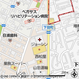 阪南倉庫周辺の地図