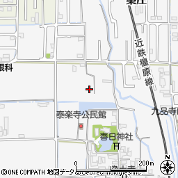 奈良県田原本町（磯城郡）秦庄周辺の地図