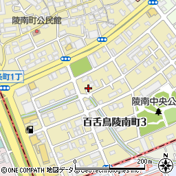 大阪府堺市北区百舌鳥陵南町3丁59周辺の地図
