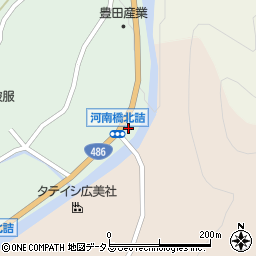 三郎の滝入口周辺の地図