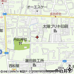大阪府堺市美原区多治井256周辺の地図