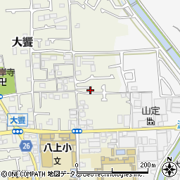 大阪府堺市美原区大饗81-3周辺の地図
