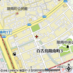 大阪府堺市北区百舌鳥陵南町3丁62周辺の地図