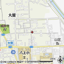大阪府堺市美原区大饗81-9周辺の地図