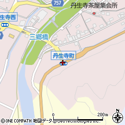 丹生寺町周辺の地図