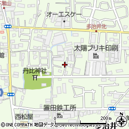大阪府堺市美原区多治井256-9周辺の地図