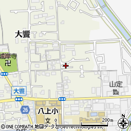 大阪府堺市美原区大饗81-10周辺の地図