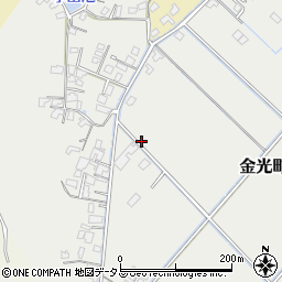 岡山県浅口市金光町八重583周辺の地図