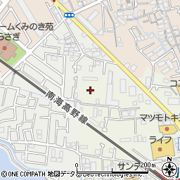 大阪府堺市東区日置荘西町1丁1周辺の地図
