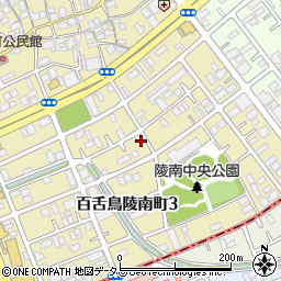 大阪府堺市北区百舌鳥陵南町3丁94周辺の地図