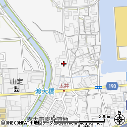大阪府堺市美原区太井269-2周辺の地図