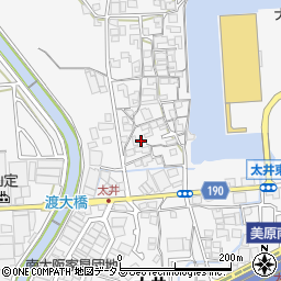 大阪府堺市美原区太井258周辺の地図